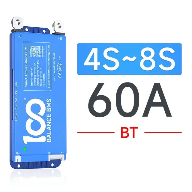 Daly BMS BT, 60A 4-8S, LiFepo4, LTO, NMC