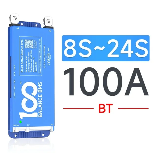 Daly BMS BT, 100A 8-24S, LiFepo4, LTO, NMC