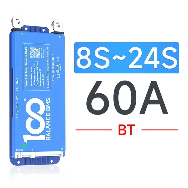Daly BMS BT, 60A 8-24S, LiFepo4, LTO, NMC